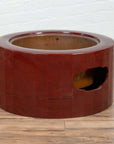 Japanese Taishō Period Early Red Lacquered Circular Hibachi, Early 20th Century-2. Asian & Chinese Furniture, Art, Antiques, Vintage Home Décor for sale at FEA Home