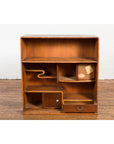 Japanese Taishō Period Open Bookshelf Sliding Doors, Curvy Shelf and Drawer-13. Asian & Chinese Furniture, Art, Antiques, Vintage Home Décor for sale at FEA Home