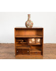 Japanese Taishō Period Open Bookshelf Sliding Doors, Curvy Shelf and Drawer-14. Asian & Chinese Furniture, Art, Antiques, Vintage Home Décor for sale at FEA Home