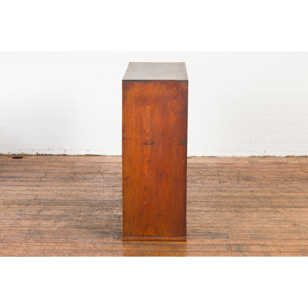 Japanese Taishō Period Open Bookshelf Sliding Doors, Curvy Shelf and Drawer-18. Asian & Chinese Furniture, Art, Antiques, Vintage Home Décor for sale at FEA Home