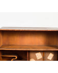 Japanese Taishō Period Open Bookshelf Sliding Doors, Curvy Shelf and Drawer-3. Asian & Chinese Furniture, Art, Antiques, Vintage Home Décor for sale at FEA Home