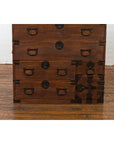Japanese Taishō Tansu Chest in Isho-Dansu Style with Six Drawers and Safe-10. Asian & Chinese Furniture, Art, Antiques, Vintage Home Décor for sale at FEA Home