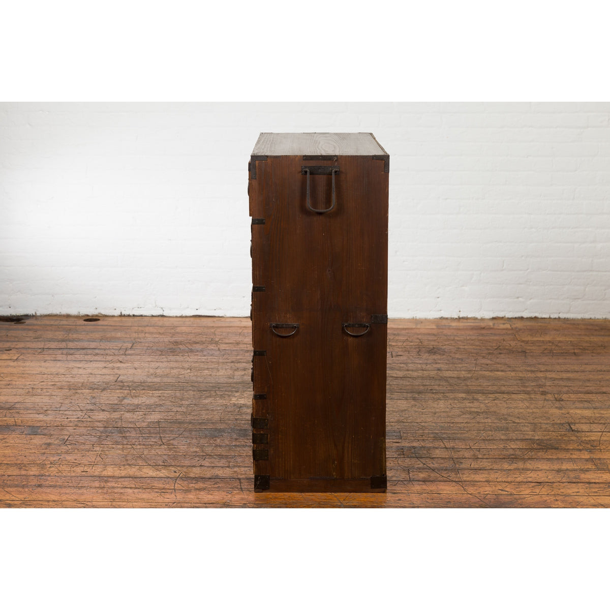 Japanese Taishō Tansu Chest in Isho-Dansu Style with Six Drawers and Safe-19. Asian & Chinese Furniture, Art, Antiques, Vintage Home Décor for sale at FEA Home