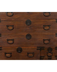 Japanese Taishō Tansu Chest in Isho-Dansu Style with Six Drawers and Safe-8. Asian & Chinese Furniture, Art, Antiques, Vintage Home Décor for sale at FEA Home