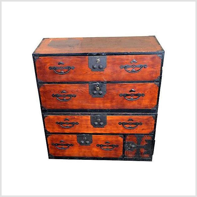 Antique Japanese Tansu Cabinet-4. Asian & Chinese Furniture, Art, Antiques, Vintage Home Décor for sale at FEA Home