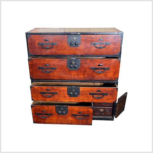 Antique Japanese Tansu Cabinet-5. Asian & Chinese Furniture, Art, Antiques, Vintage Home Décor for sale at FEA Home