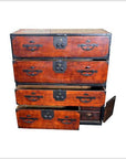 Antique Japanese Tansu Cabinet-5. Asian & Chinese Furniture, Art, Antiques, Vintage Home Décor for sale at FEA Home
