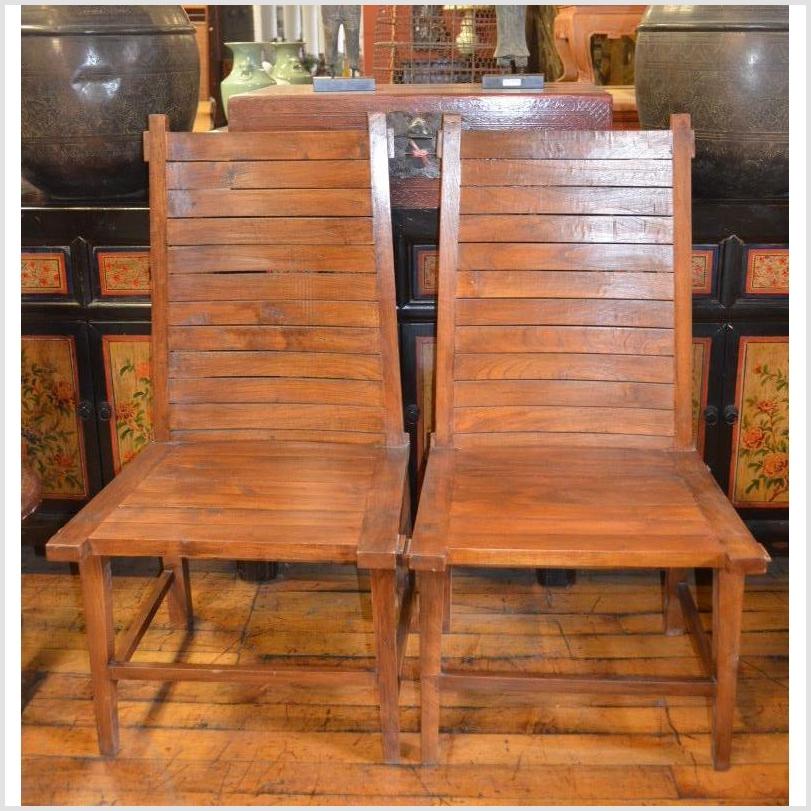 Java Teak Side Chairs-3. Asian & Chinese Furniture, Art, Antiques, Vintage Home Décor for sale at FEA Home