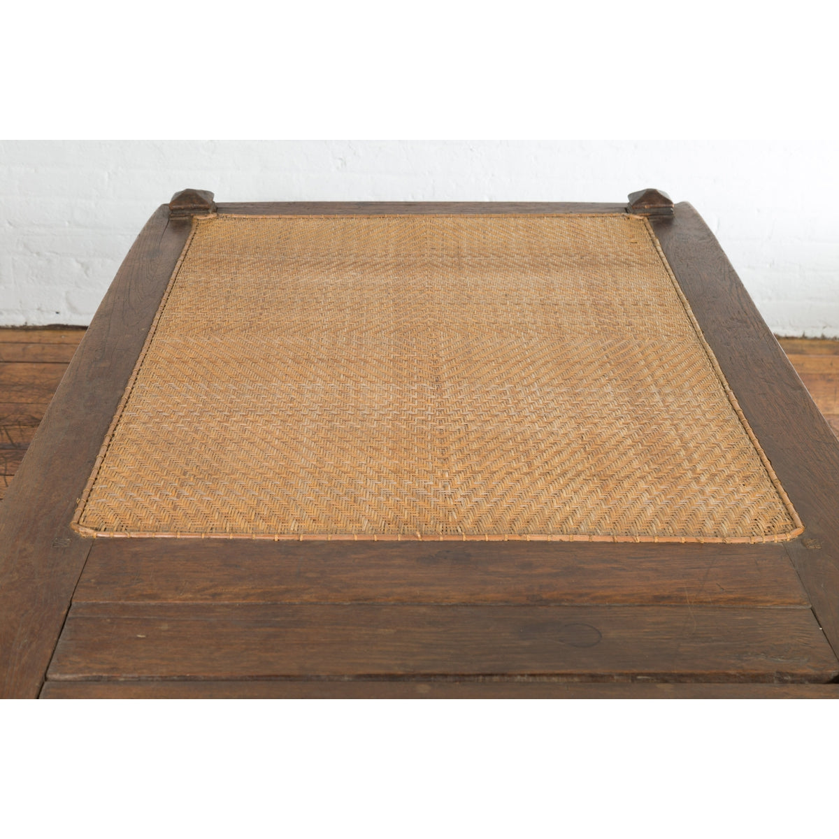 Javanese 19th Century Teak Wood Daybed with Storage and Hand Woven Rattan-11. Asian & Chinese Furniture, Art, Antiques, Vintage Home Décor for sale at FEA Home