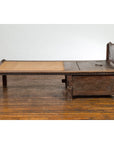 Javanese 19th Century Teak Wood Daybed with Storage and Hand Woven Rattan-3. Asian & Chinese Furniture, Art, Antiques, Vintage Home Décor for sale at FEA Home