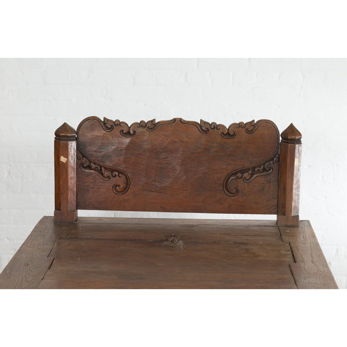 Javanese 19th Century Teak Wood Daybed with Storage and Hand Woven Rattan-5. Asian & Chinese Furniture, Art, Antiques, Vintage Home Décor for sale at FEA Home