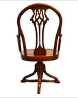 Javanese Swivel Desk Chair-8. Asian & Chinese Furniture, Art, Antiques, Vintage Home Décor for sale at FEA Home