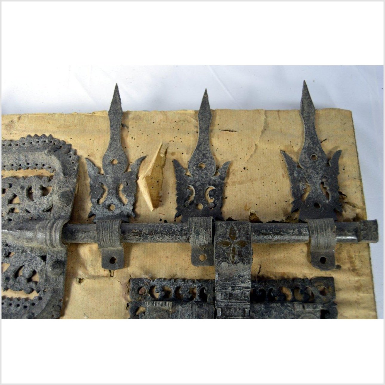 Kerala Metal Gate Lock-4. Asian & Chinese Furniture, Art, Antiques, Vintage Home Décor for sale at FEA Home