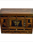 Antique Korean Chest with Butterfly Pattern Brass Hardware from the 19th Century-2. Asian & Chinese Furniture, Art, Antiques, Vintage Home Décor for sale at FEA Home