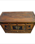 Antique Korean Chest with Butterfly Pattern Brass Hardware from the 19th Century-3. Asian & Chinese Furniture, Art, Antiques, Vintage Home Décor for sale at FEA Home