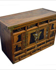 Antique Korean Chest with Butterfly Pattern Brass Hardware from the 19th Century-6. Asian & Chinese Furniture, Art, Antiques, Vintage Home Décor for sale at FEA Home
