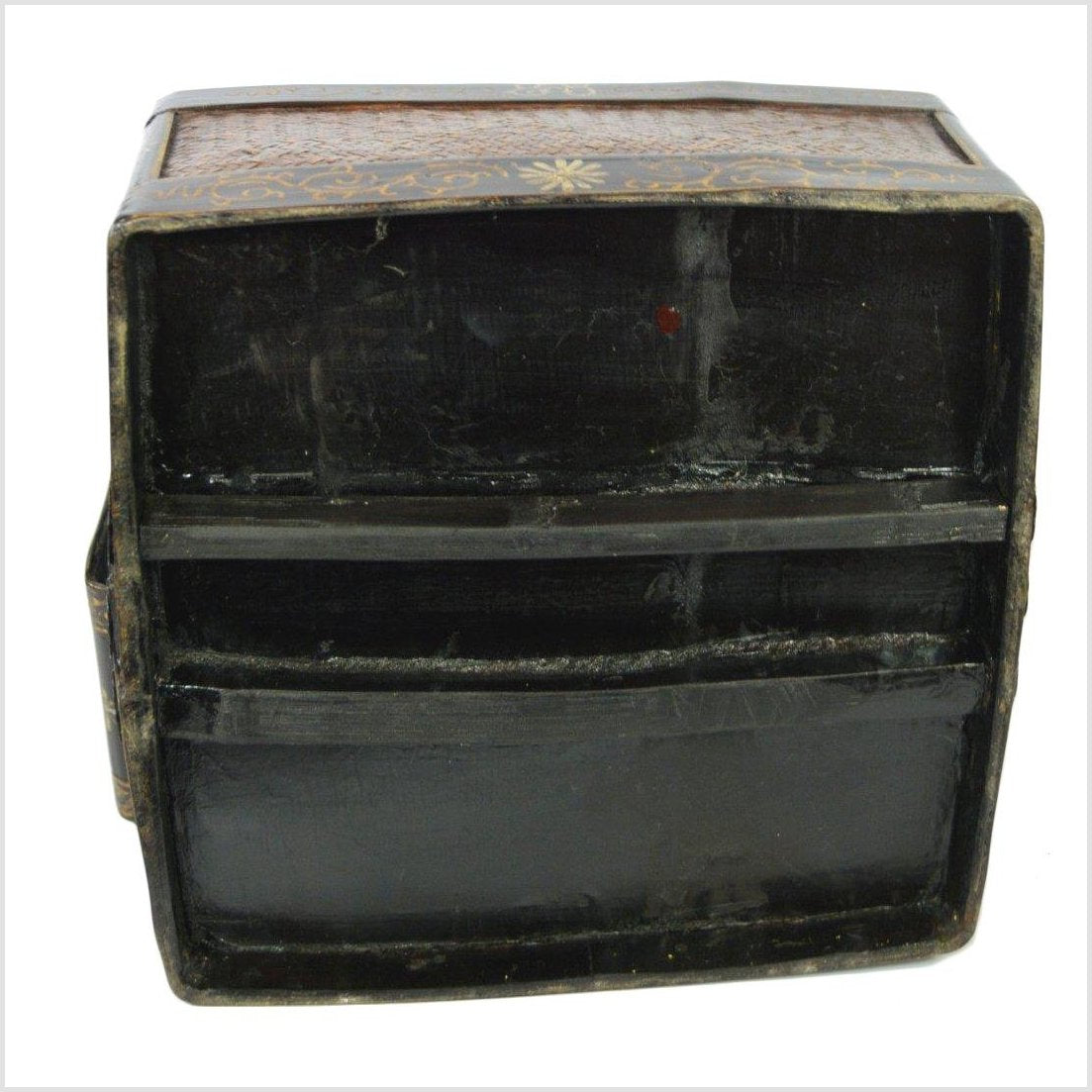 Lacquered Bamboo Wedding Basket-10. Asian & Chinese Furniture, Art, Antiques, Vintage Home Décor for sale at FEA Home