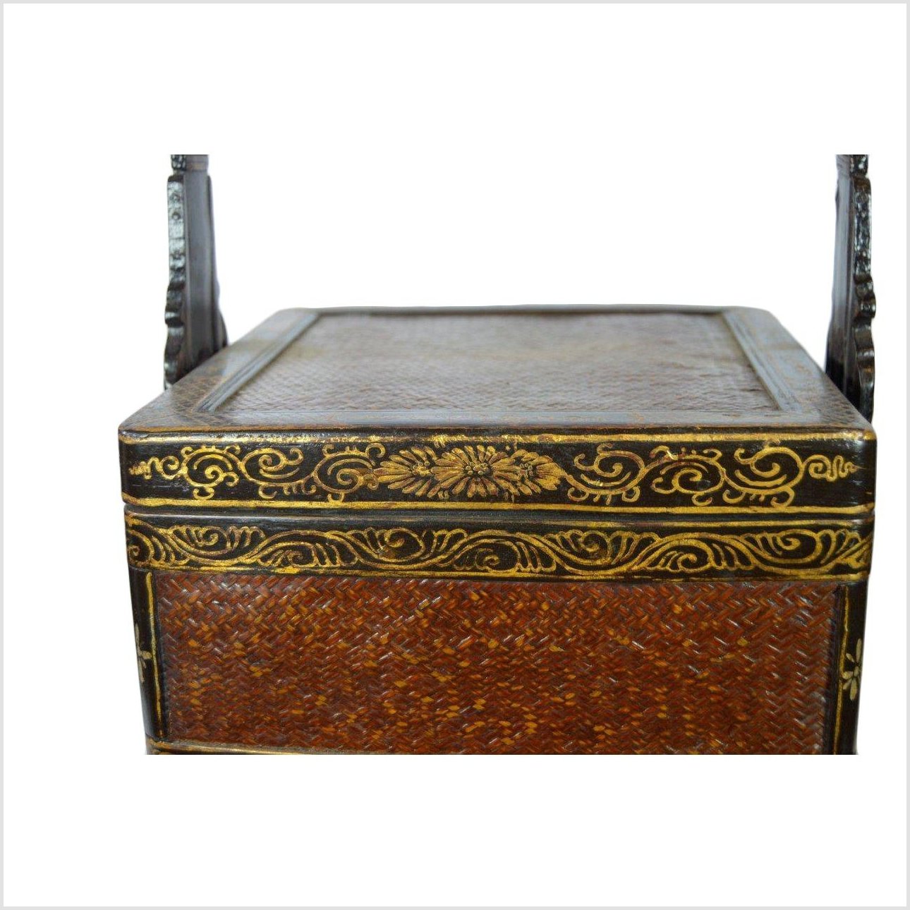 Lacquered Bamboo Wedding Basket-3. Asian & Chinese Furniture, Art, Antiques, Vintage Home Décor for sale at FEA Home