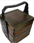 Lacquered Bamboo Wedding Basket-7. Asian & Chinese Furniture, Art, Antiques, Vintage Home Décor for sale at FEA Home