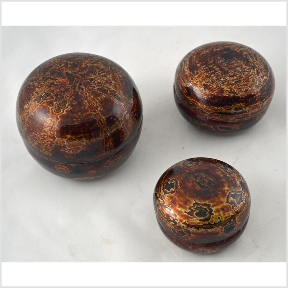 Lacquered Set of 3 Jewelry Boxes-5. Asian & Chinese Furniture, Art, Antiques, Vintage Home Décor for sale at FEA Home