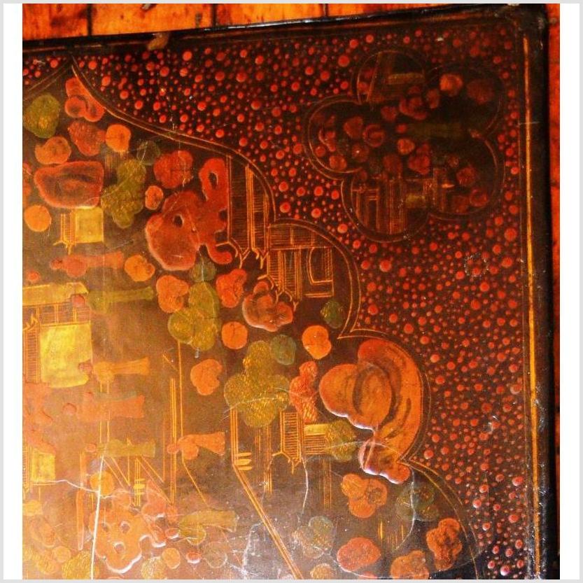 Lacquered Trunk on Stand-5. Asian & Chinese Furniture, Art, Antiques, Vintage Home Décor for sale at FEA Home