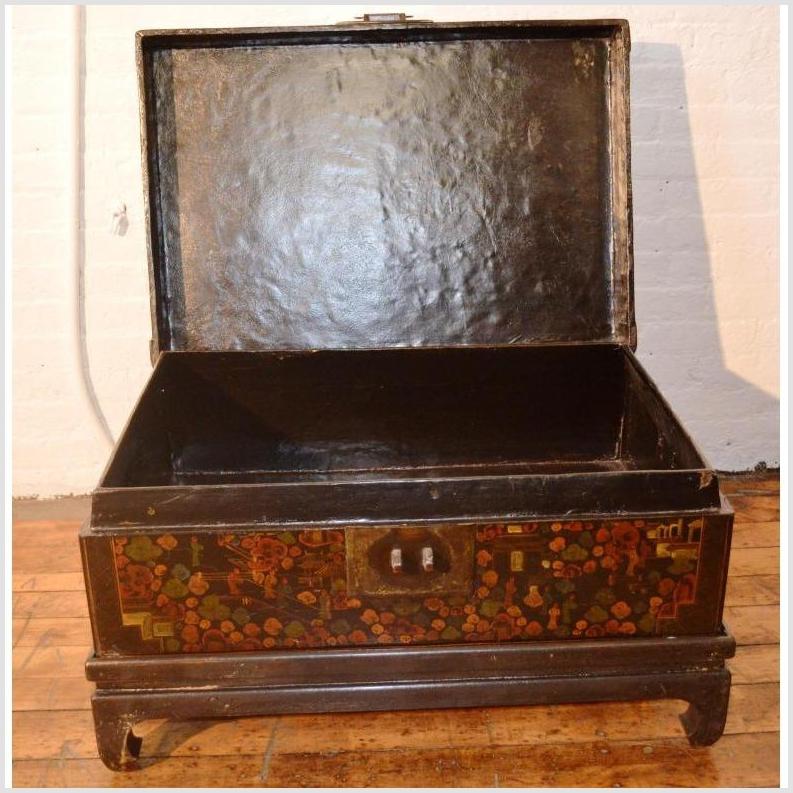 Lacquered Trunk on Stand-6. Asian & Chinese Furniture, Art, Antiques, Vintage Home Décor for sale at FEA Home