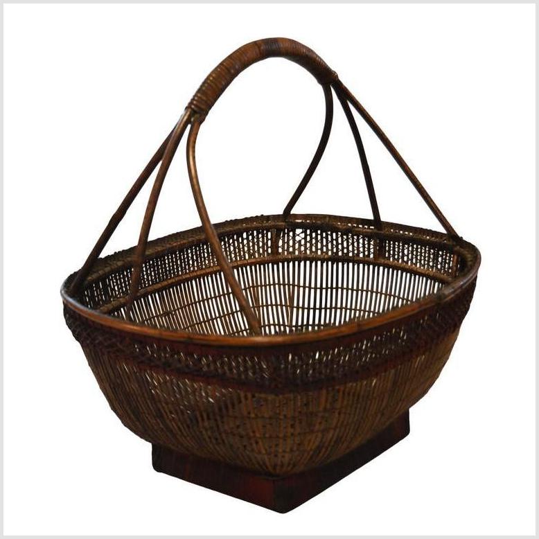 Laotian Basket-3. Asian & Chinese Furniture, Art, Antiques, Vintage Home Décor for sale at FEA Home