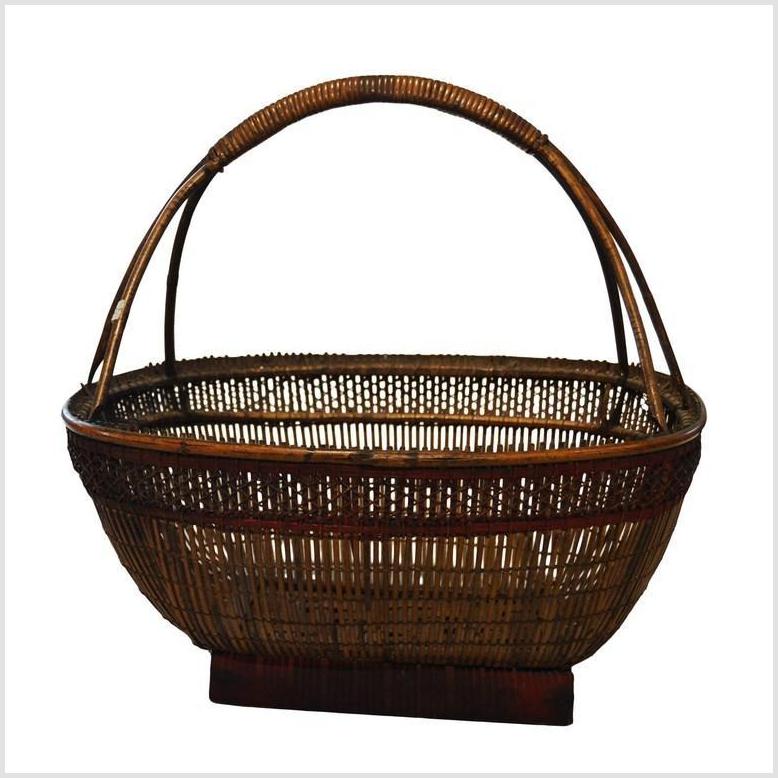 Laotian Basket-4. Asian & Chinese Furniture, Art, Antiques, Vintage Home Décor for sale at FEA Home