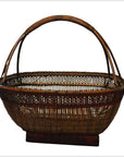 Laotian Basket-4. Asian & Chinese Furniture, Art, Antiques, Vintage Home Décor for sale at FEA Home