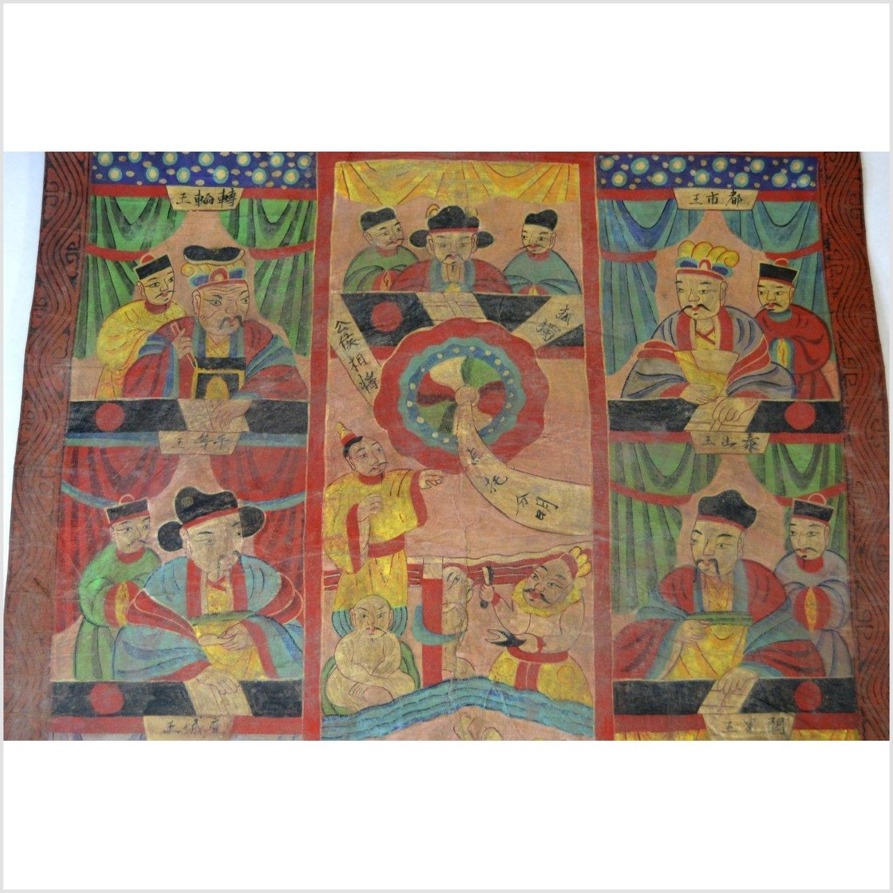 Laotian Parchment Painting-7. Asian & Chinese Furniture, Art, Antiques, Vintage Home Décor for sale at FEA Home