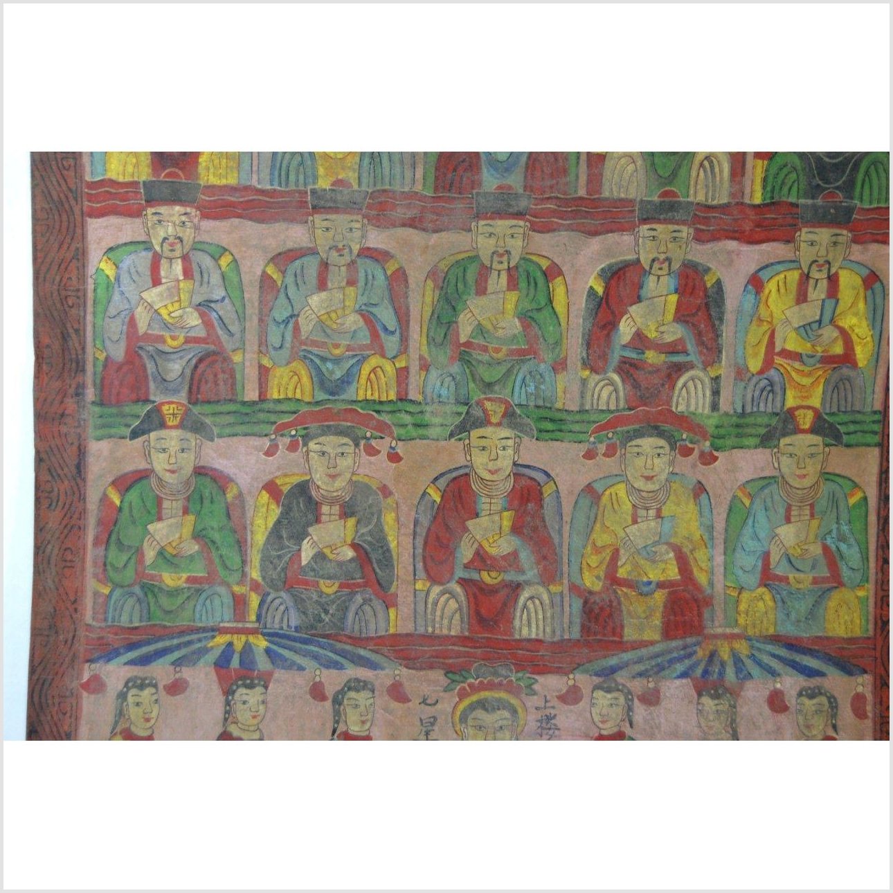 Laotian Parchment Painting-4. Asian & Chinese Furniture, Art, Antiques, Vintage Home Décor for sale at FEA Home