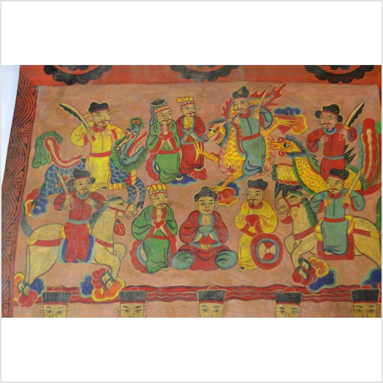 Laotian Parchment Painting-7. Asian & Chinese Furniture, Art, Antiques, Vintage Home Décor for sale at FEA Home