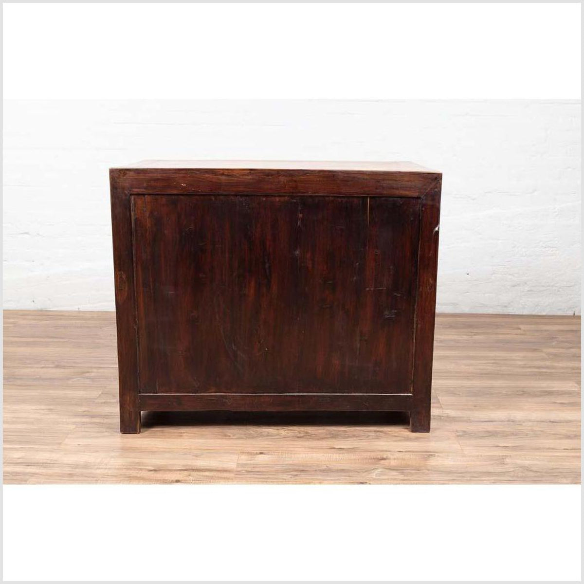 Large Chinese Antique Burl and Elm Wood Two-Toned Patina Cabinet with Doors-13. Asian & Chinese Furniture, Art, Antiques, Vintage Home Décor for sale at FEA Home