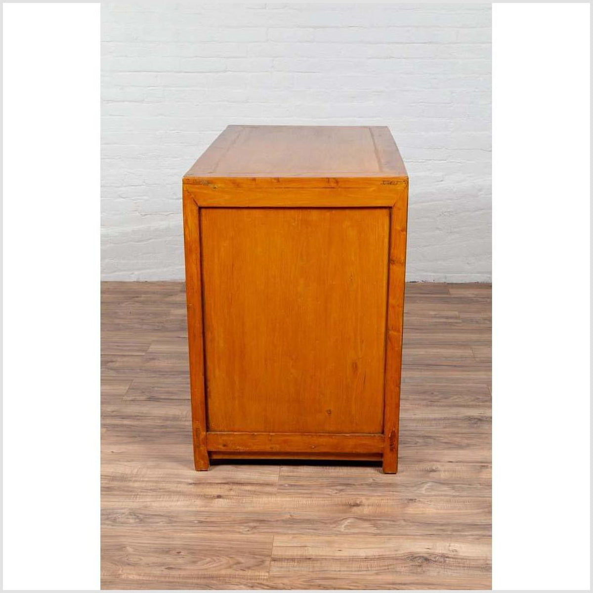 Large Chinese Antique Burl and Elm Wood Two-Toned Patina Cabinet with Doors-14. Asian & Chinese Furniture, Art, Antiques, Vintage Home Décor for sale at FEA Home