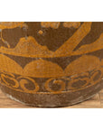 Large Chinese Antique Planter with Mustard Glaze & Bird Design-8. Asian & Chinese Furniture, Art, Antiques, Vintage Home Décor for sale at FEA Home