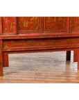 Large 19th Century Red Lacquer Armoire with Gilt Décor-11. Asian & Chinese Furniture, Art, Antiques, Vintage Home Décor for sale at FEA Home