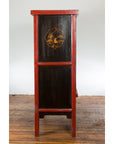 Large 19th Century Red Lacquer Armoire with Gilt Décor-13. Asian & Chinese Furniture, Art, Antiques, Vintage Home Décor for sale at FEA Home