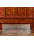 Large 19th Century Red Lacquer Armoire with Gilt Décor-18. Asian & Chinese Furniture, Art, Antiques, Vintage Home Décor for sale at FEA Home
