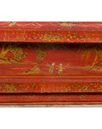 Large 19th Century Red Lacquer Armoire with Gilt Décor-19. Asian & Chinese Furniture, Art, Antiques, Vintage Home Décor for sale at FEA Home