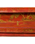 Large 19th Century Red Lacquer Armoire with Gilt Décor-20. Asian & Chinese Furniture, Art, Antiques, Vintage Home Décor for sale at FEA Home