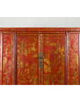 Large 19th Century Red Lacquer Armoire with Gilt Décor-5. Asian & Chinese Furniture, Art, Antiques, Vintage Home Décor for sale at FEA Home