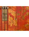 Large 19th Century Red Lacquer Armoire with Gilt Décor-8. Asian & Chinese Furniture, Art, Antiques, Vintage Home Décor for sale at FEA Home