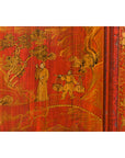 Large 19th Century Red Lacquer Armoire with Gilt Décor-9. Asian & Chinese Furniture, Art, Antiques, Vintage Home Décor for sale at FEA Home