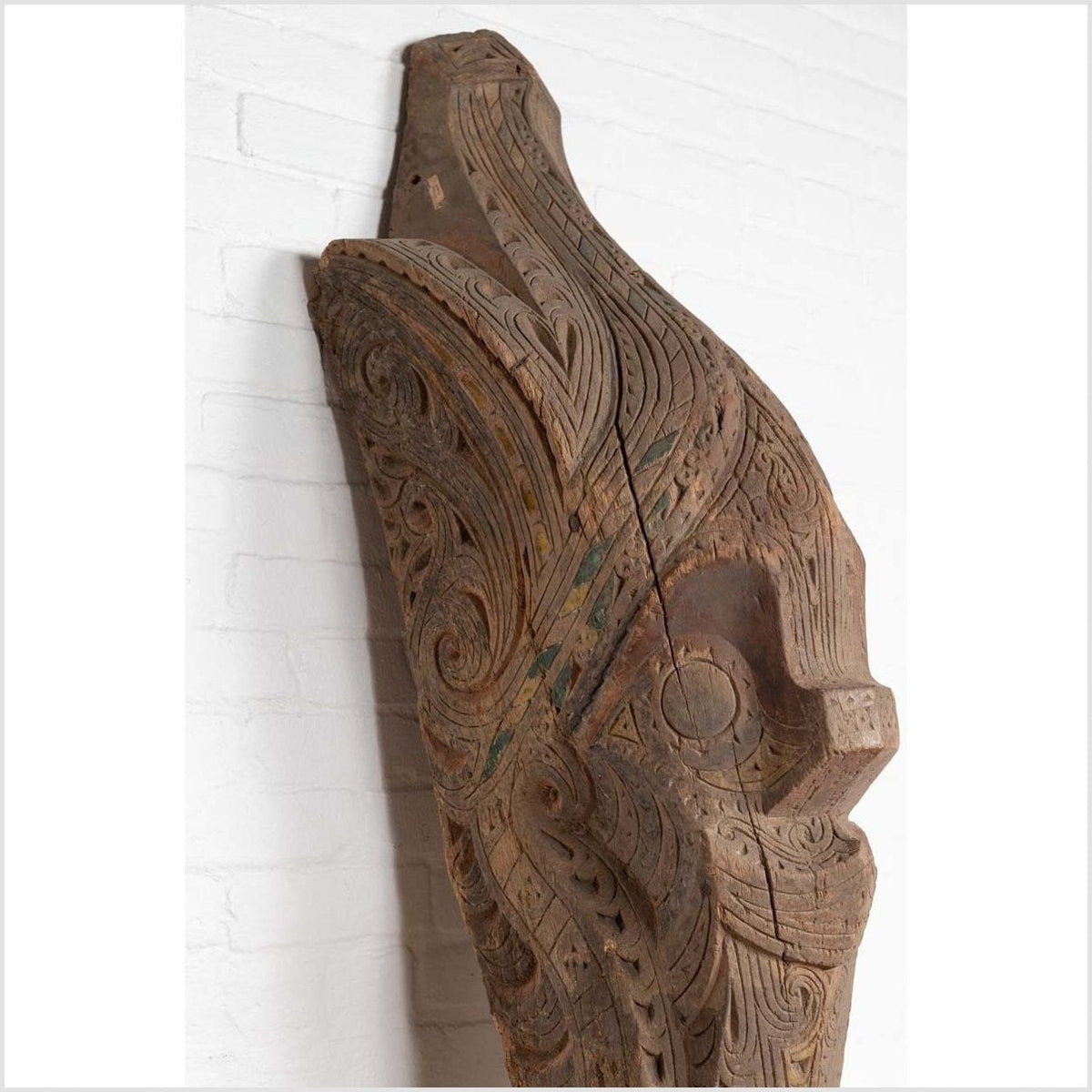 Large Hand Carved Singa Singa Tribal Carving from the Batak People in Sumatra-9. Asian & Chinese Furniture, Art, Antiques, Vintage Home Décor for sale at FEA Home