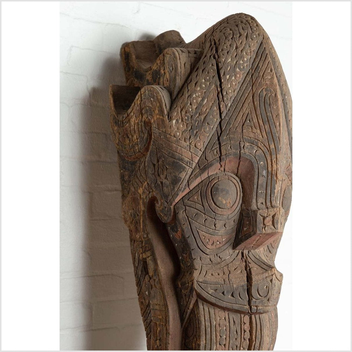 Large Hand Carved Singa Singa Tribal Carving from the Batak People, Sumatra-7. Asian & Chinese Furniture, Art, Antiques, Vintage Home Décor for sale at FEA Home