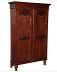 Large Javanese Armoire with Two Carved Doors from Indonesia, 20th Century-1. Asian & Chinese Furniture, Art, Antiques, Vintage Home Décor for sale at FEA Home
