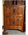 Large Late 19th Century Pine Cabinet With Original Butterfly Hardware From China-2. Asian & Chinese Furniture, Art, Antiques, Vintage Home Décor for sale at FEA Home