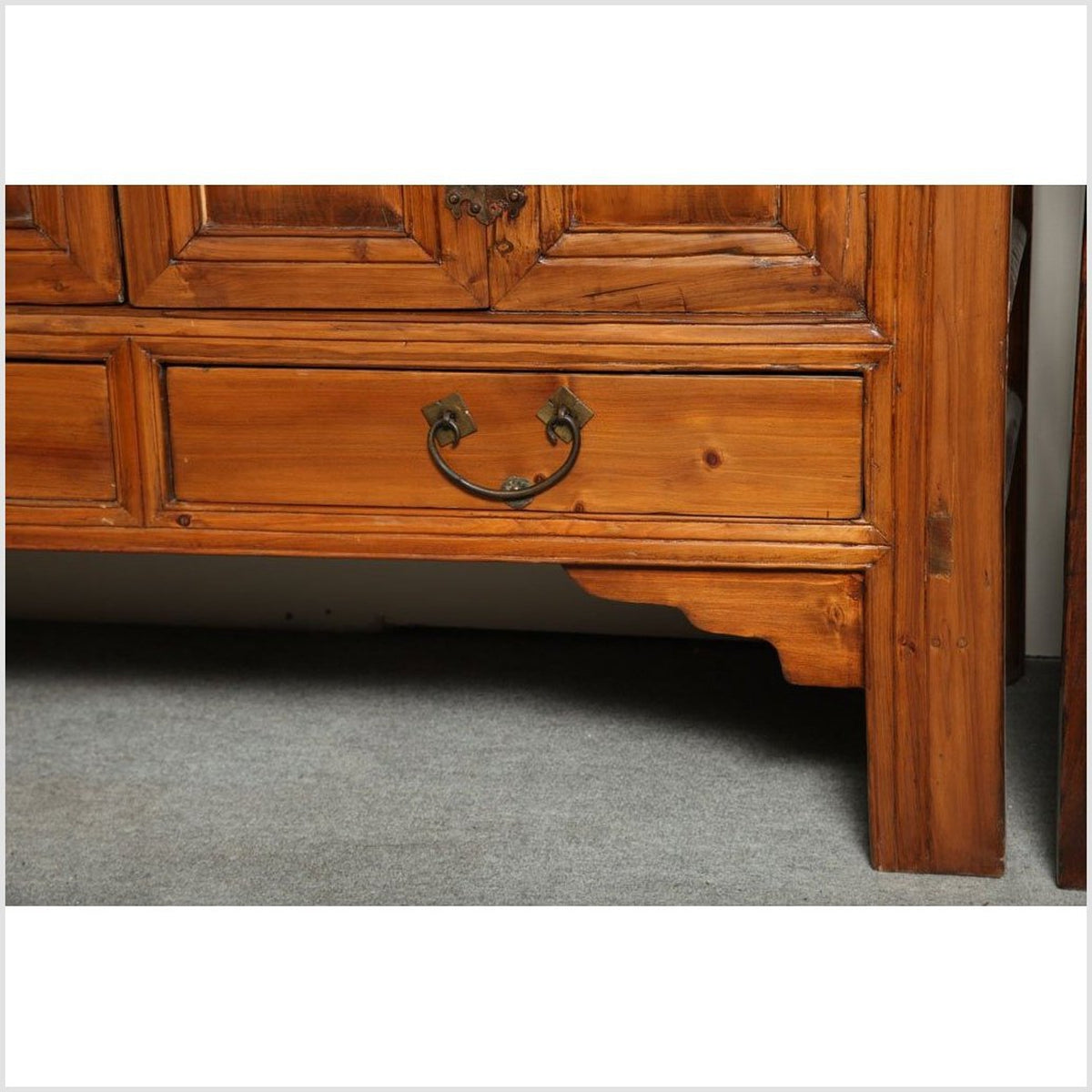 Large Late 19th Century Pine Cabinet With Original Butterfly Hardware From China-5. Asian & Chinese Furniture, Art, Antiques, Vintage Home Décor for sale at FEA Home