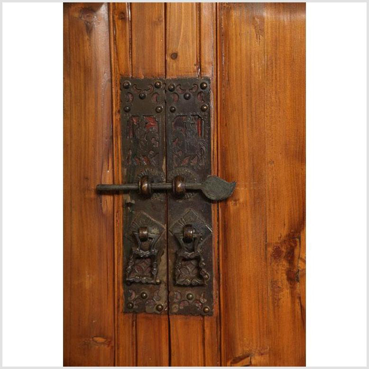Large Late 19th Century Pine Cabinet With Original Butterfly Hardware From China-7. Asian & Chinese Furniture, Art, Antiques, Vintage Home Décor for sale at FEA Home