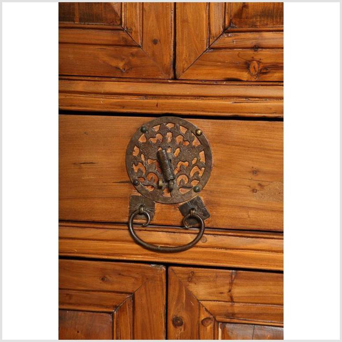 Large Late 19th Century Pine Cabinet With Original Butterfly Hardware From China-8. Asian & Chinese Furniture, Art, Antiques, Vintage Home Décor for sale at FEA Home